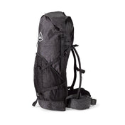 Left side view of Hyperlite Mountain Gear's Windrider 70 Pack in Black